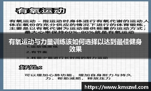 有氧运动与力量训练该如何选择以达到最佳健身效果